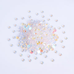 Transparent Aurora Glass Flat Back Rhinestones WholesaleRhinestone