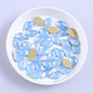 Maple leaves Shape Blue Opal Flat Back Fancy Rhinestones WholesaleRhinestone