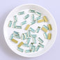 Rectangle Shape Green Opal Flat Back Fancy Rhinestones WholesaleRhinestone