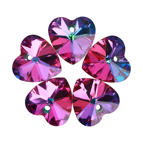 Volcano XILION Heart High Quality Glass Rhinestone Pendant WholesaleRhinestone