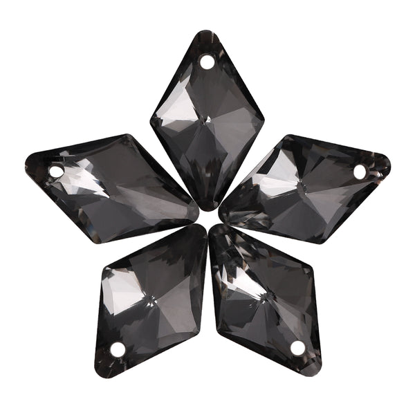 Silver Night Rhombus High Quality Glass Rhinestone Pendant WholesaleRhinestone