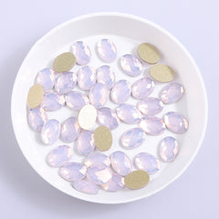 Egg Shape Pink Opal Flat Back Fancy Rhinestones WholesaleRhinestone