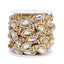 Sew-on Crystal AB Glass Raindrop Rhinestone Trim Chain Applique RA905 WholesaleRhinestone