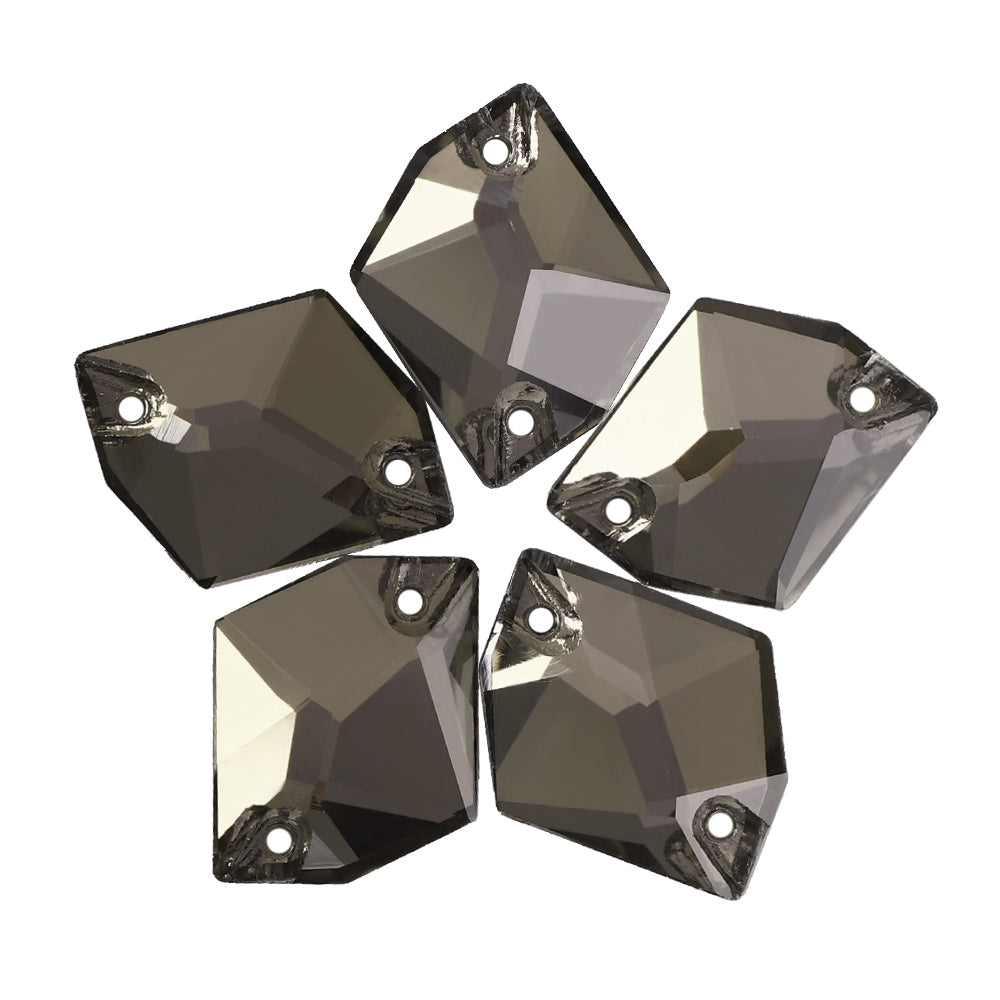 Black Diamond Cosmic Shape High Quality Glass Sew-on Rhinestones WholesaleRhinestone