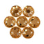 Light Smoked Topaz XIRIUS Round Shape High Quality Glass Sew-on Rhinestones WholesaleRhinestone