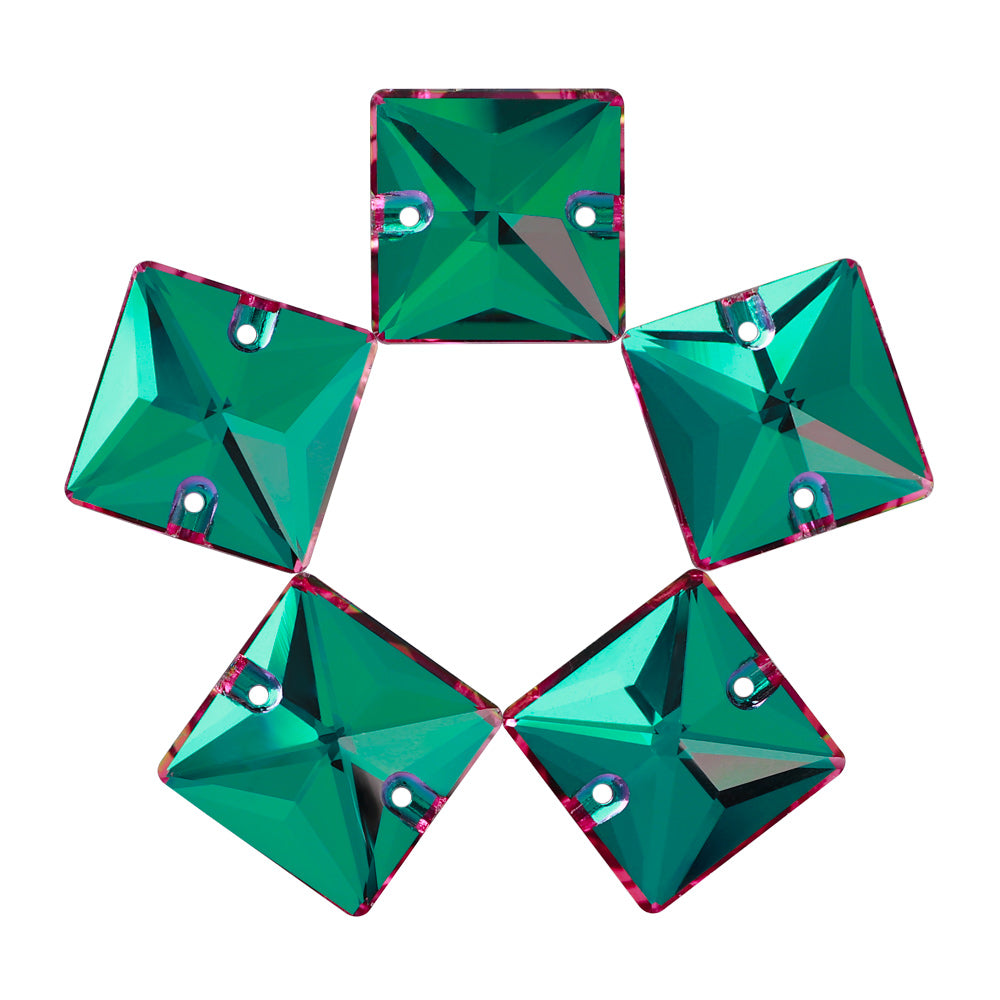 Heliotrope Square Shape High Quality Glass Sew-on Rhinestones WholesaleRhinestone Главное изображение товара