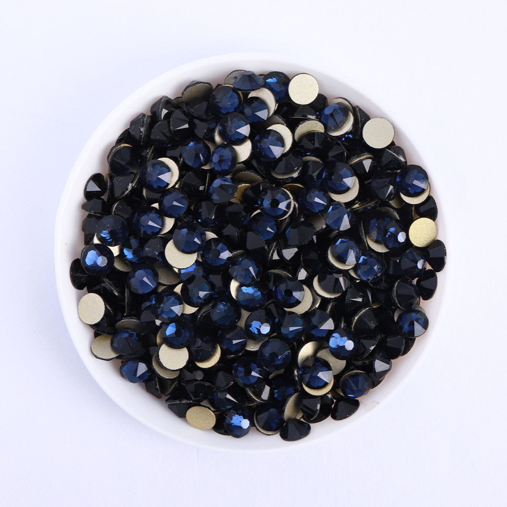 Montana Glass Flat Back Glue-on Rhinestones 16 Cut Facets WholesaleRhinestone