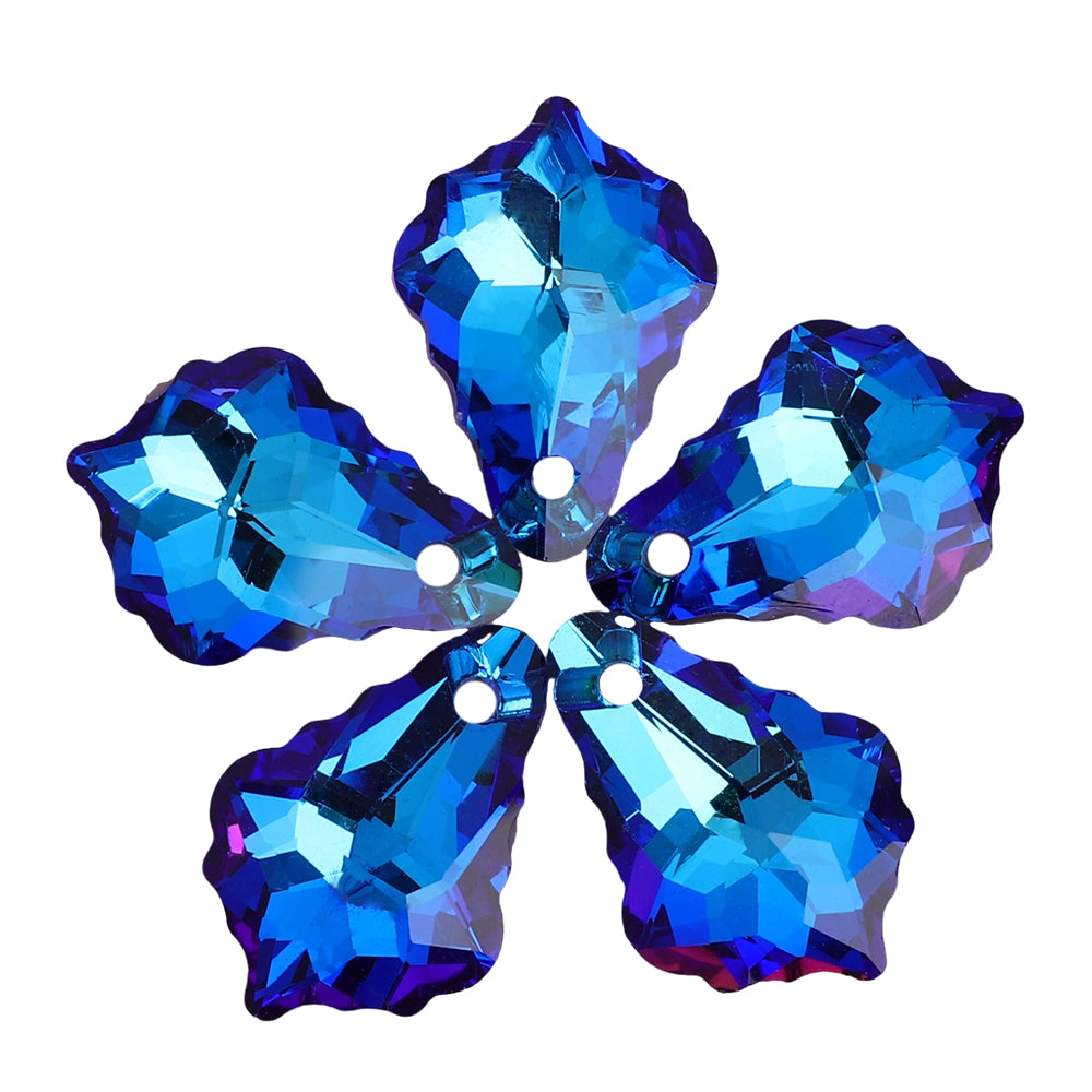 Bermuda Blue Baroque High Quality Glass Rhinestone Pendant WholesaleRhinestone