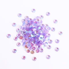 Aurora Light Violet Unfoiled Glass Flat Back Rhinestones WholesaleRhinestone