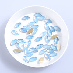 Navette Shape Blue Opal Flat Back Fancy Rhinestones WholesaleRhinestone