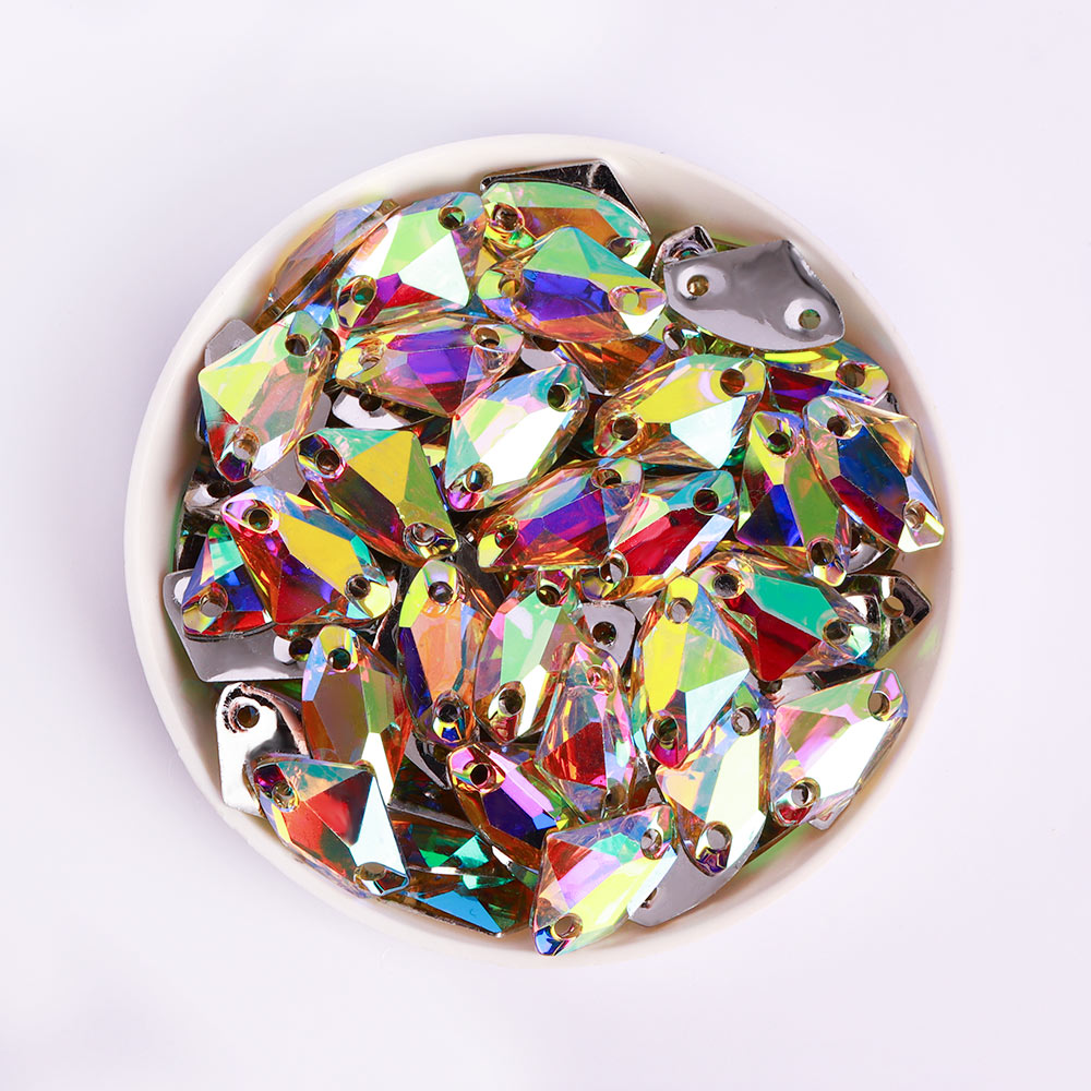 Galactic Crystal AB Resin Sew-on Rhinestones For Dance Costume Secondary image