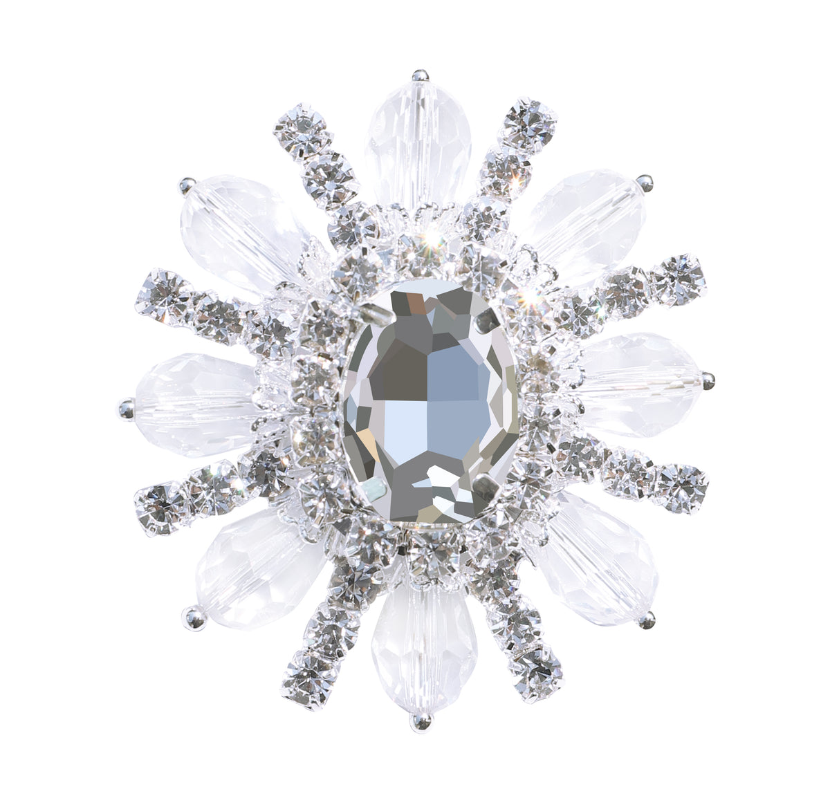 Sew-on Crystal Glass Rhinestone Applique RA712 WholesaleRhinestone メイン画像