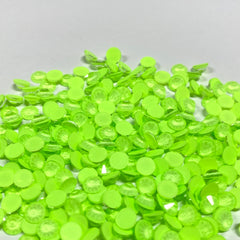 Apple Green Glass FlatBack Neon Rhinestones WholesaleRhinestone