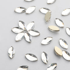 Navette Shape Crystal Flat Back Fancy Rhinestones WholesaleRhinestone