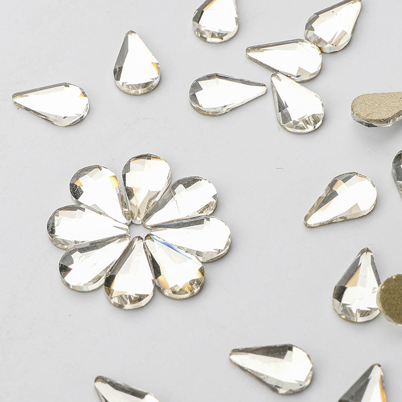 Raindrop Shape Crystal Flat Back Fancy Rhinestones WholesaleRhinestone
