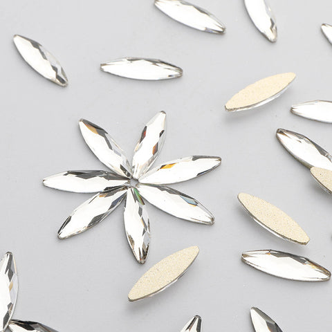 Navette Shape Crystal Flat Back Fancy Rhinestones WholesaleRhinestone