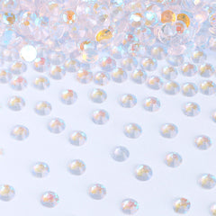Transparent Aurora Glass Flat Back Rhinestones WholesaleRhinestone