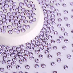 Lavender Glass Flat Back Rhinestones Silver Back WholesaleRhinestone