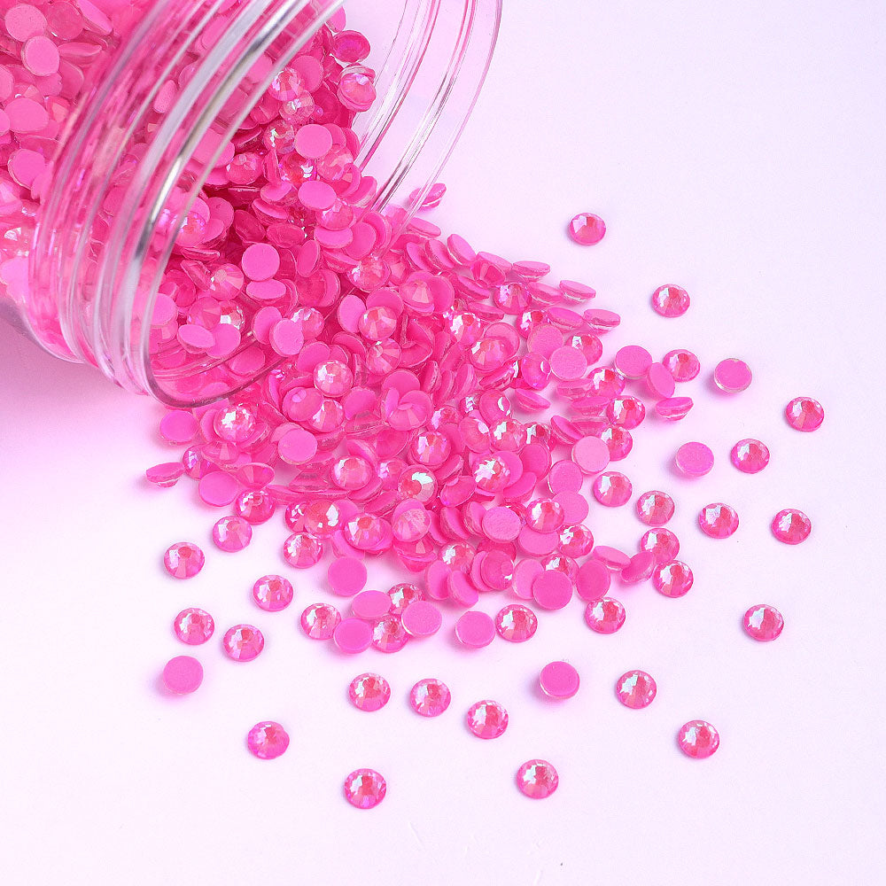 Mocha SS Pink Glass FlatBack Luminous Rhinestones For Nail Art Secondary image