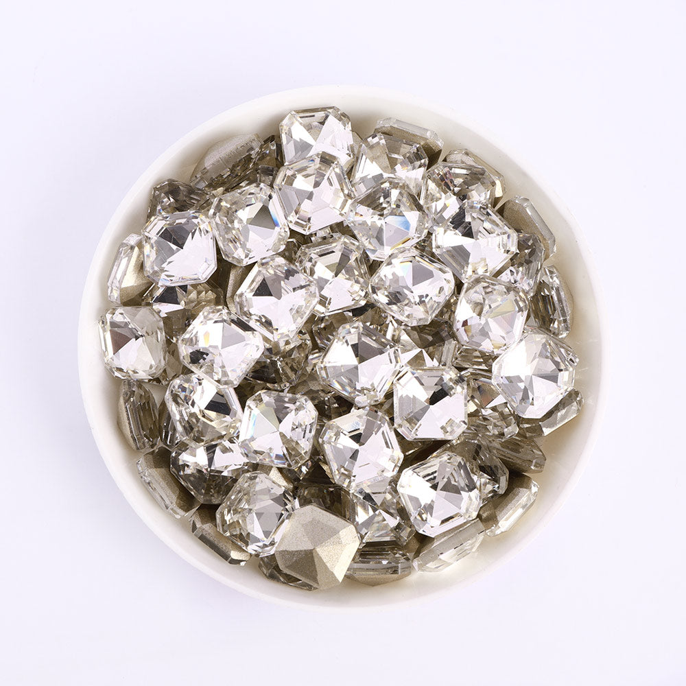 Crystal Square Octagon Shape Pointed Back Fancy Rhinestones WholesaleRhinestone