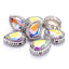 Crystal AB Drop Shape High-Quality Glass Sew-on Nest Hollow Claw Rhinestones WholesaleRhinestone