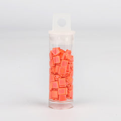 Miyuki Tila Glass Seed Beads Opaque Orange AB TL-406FR WholesaleRhinestone