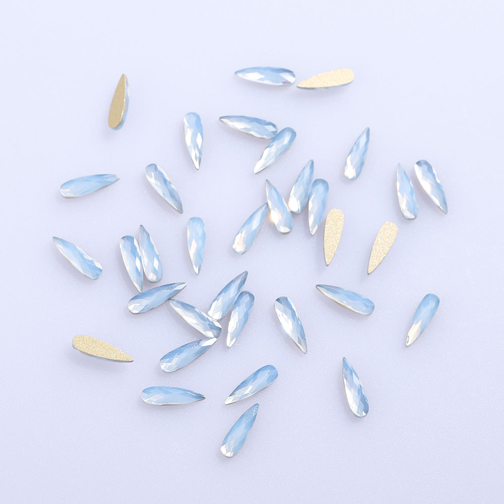 Raindrop Shape Blue Opal Flat Back Fancy Rhinestones WholesaleRhinestone