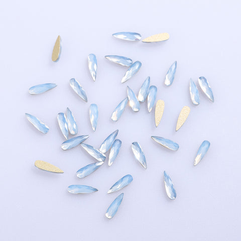 Raindrop Shape Blue Opal Flat Back Fancy Rhinestones WholesaleRhinestone