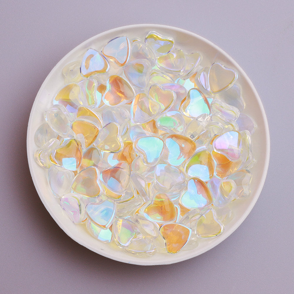Heart Shape Starry Sky Flat Back Fancy Rhinestones Secondary image