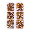 Mixed Sizes 6 Grid Box Topaz Glass FlatBack Rhinestones For Nail Art Silver Back WholesaleRhinestone