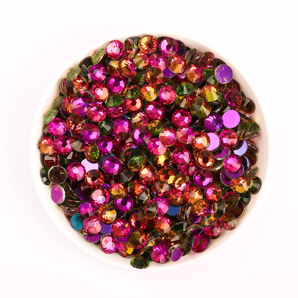 Aurora Rainbow Unfoiled Glass Flat Back Rhinestones WholesaleRhinestone