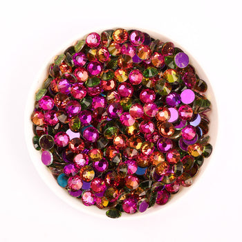Aurora Rainbow Unfoiled Glass Flat Back Rhinestones WholesaleRhinestone