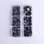 Mixed Sizes 6 Grid Box Montana Glass HotFix Rhinestones For Clothing DIY WholesaleRhinestone