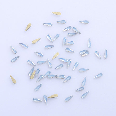 Raindrop Shape Blue Opal Flat Back Fancy Rhinestones WholesaleRhinestone