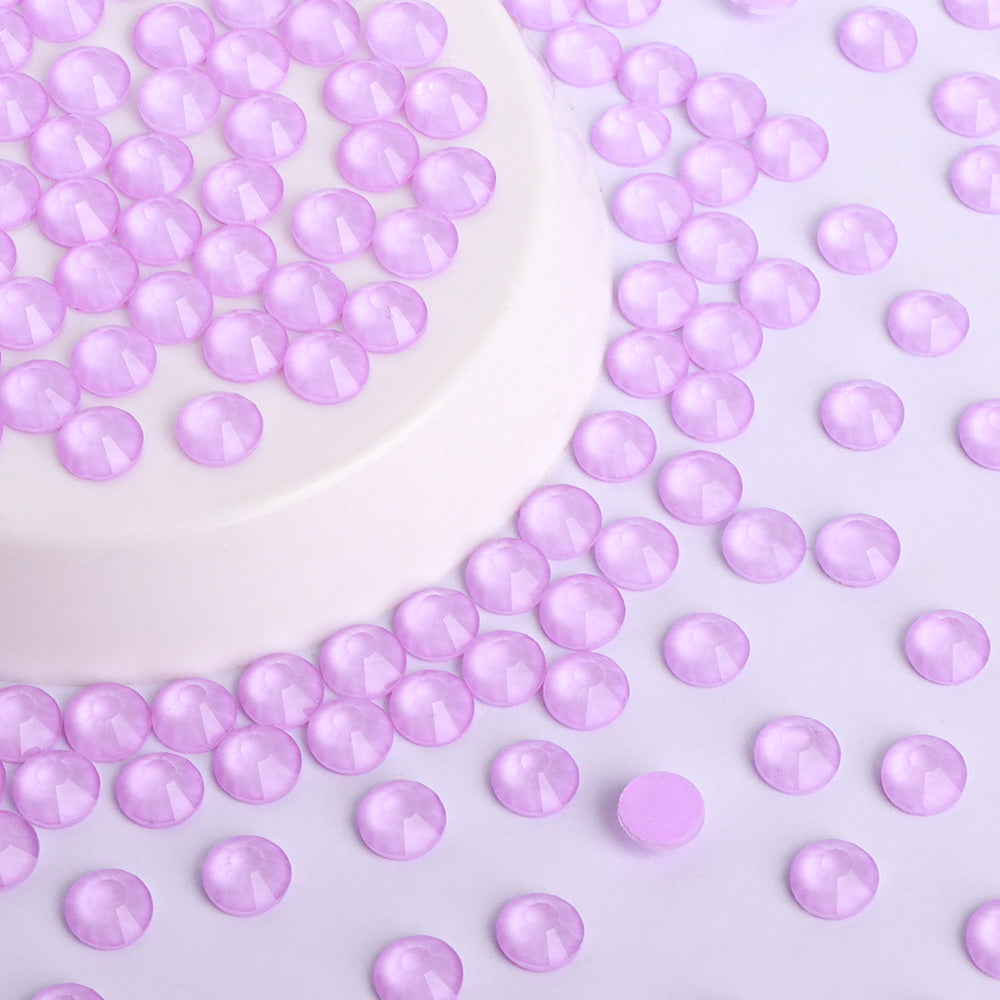 Light Violet Glass FlatBack Neon Rhinestones WholesaleRhinestone