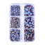 Mixed Sizes 6 Grid Box Light Colorado Topaz AB Glass HotFix Rhinestones For Clothing DIY WholesaleRhinestone