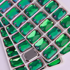 Heliotrope Octagon Shape High Quality Glass Sew-on Rhinestones WholesaleRhinestone