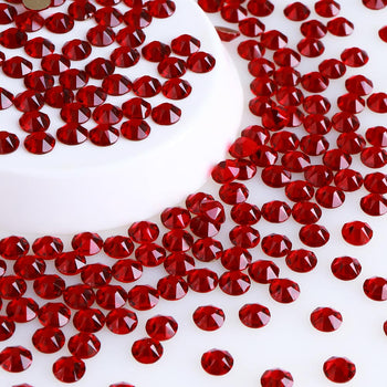 Dark Siam Glass Flat Back Glue-on Rhinestones 16 Cut Facets WholesaleRhinestone