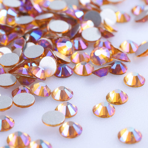 Topaz AB Glass FlatBack Rhinestones In Bulk WholesaleRhinestone
