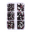 Mixed Sizes 6 Grid Box Amethyst Glass FlatBack Rhinestones For Nail Art  Silver Back WholesaleRhinestone