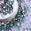 Mixed Sizes Green Volcano Glass FlatBack Rhinestones For Nail Art WholesaleRhinestone
