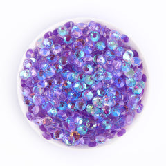 Aurora Light Violet Unfoiled Glass Flat Back Rhinestones WholesaleRhinestone