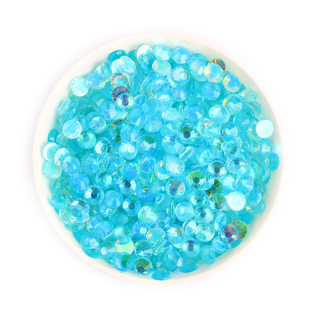 Aurora Aquamarine Dejabla de vidrio desplegable Rhinestones Imagen secundaria del producto