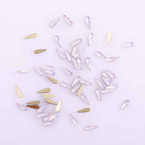 Raindrop Shape Pink Opal Flat Back Fancy Rhinestones WholesaleRhinestone