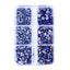 Mixed Sizes 6 Grid Box Amethyst AB Glass HotFix Rhinestones For Clothing DIY WholesaleRhinestone