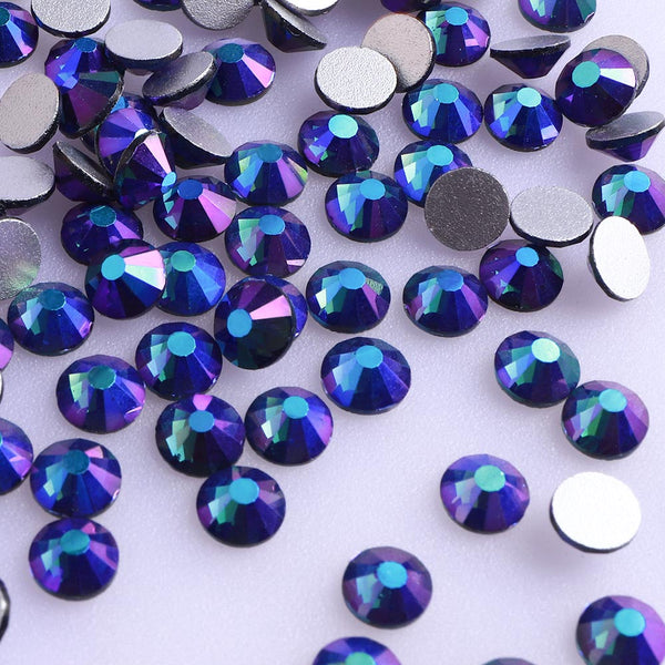 Montana AB Glass FlatBack Rhinestones Silver Back WholesaleRhinestone