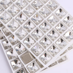 Crystal Rivoli Square Shape High Quality Glass Sew-on Rhinestones WholesaleRhinestone