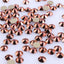 Rose Gold Glass Flat Back Glue-On Rhinestones 16 Cut Facets In Bulk WholesaleRhinestone