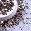 Mixed Sizes Rainbow Rose Gold Glass FlatBack Rhinestones For Nail Art Silver Back WholesaleRhinestone
