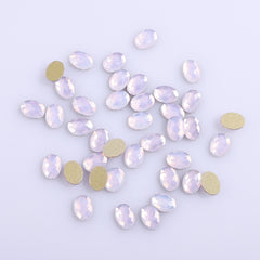 Egg Shape Pink Opal Flat Back Fancy Rhinestones WholesaleRhinestone